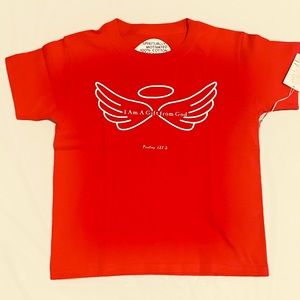 Angel Wings Red T-shirt for Kids